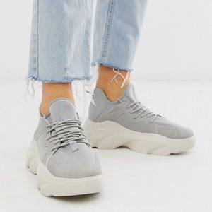 ASOS DESIGN Chunky Gray Sneakers